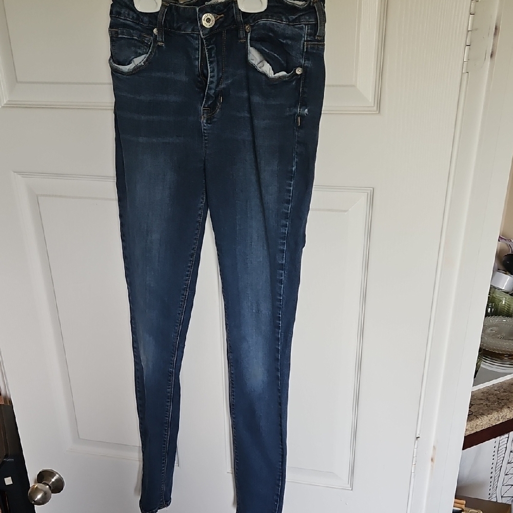 Bullhead Blue Skinny Jeans with Stretch